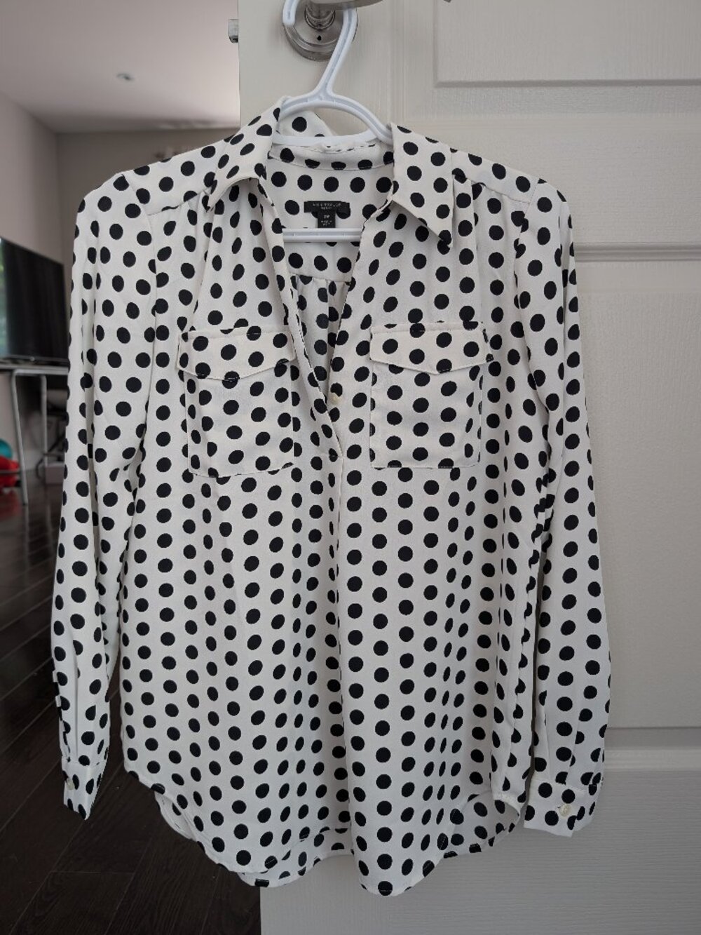 Ann Taylor Polka Dot Blouse